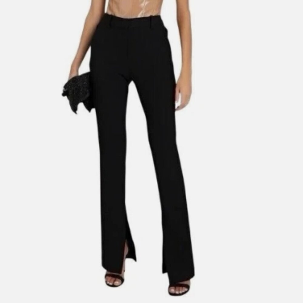 A.L.C. Carson Split‑Hem Pants – Black – Size 2 – NWT